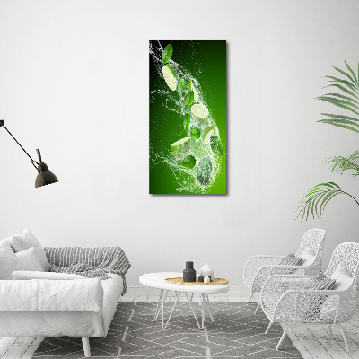 Tableau acrylique Vert lime clair