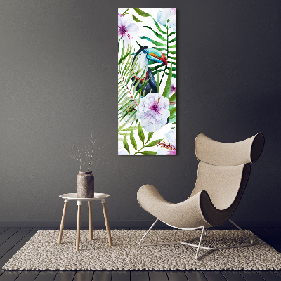 Tableau verre acrylique Motif hawaiien