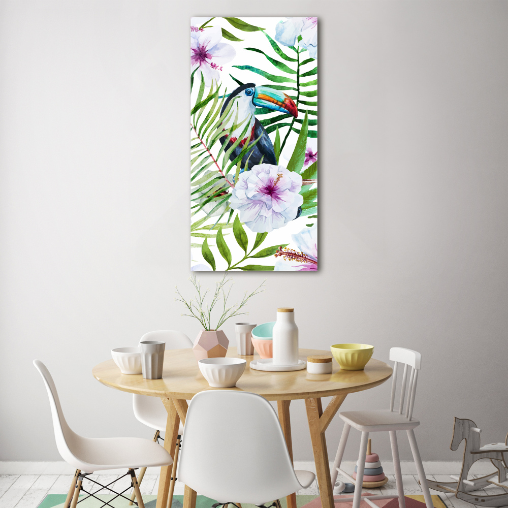 Tableau verre acrylique Motif hawaiien