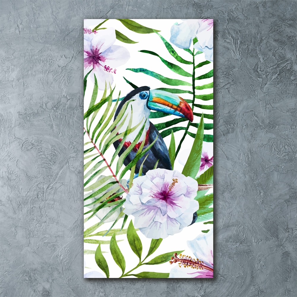 Tableau verre acrylique Motif hawaiien