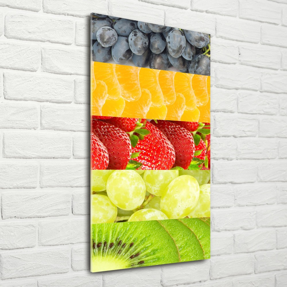 Tableau sur verre acrylique Fruits