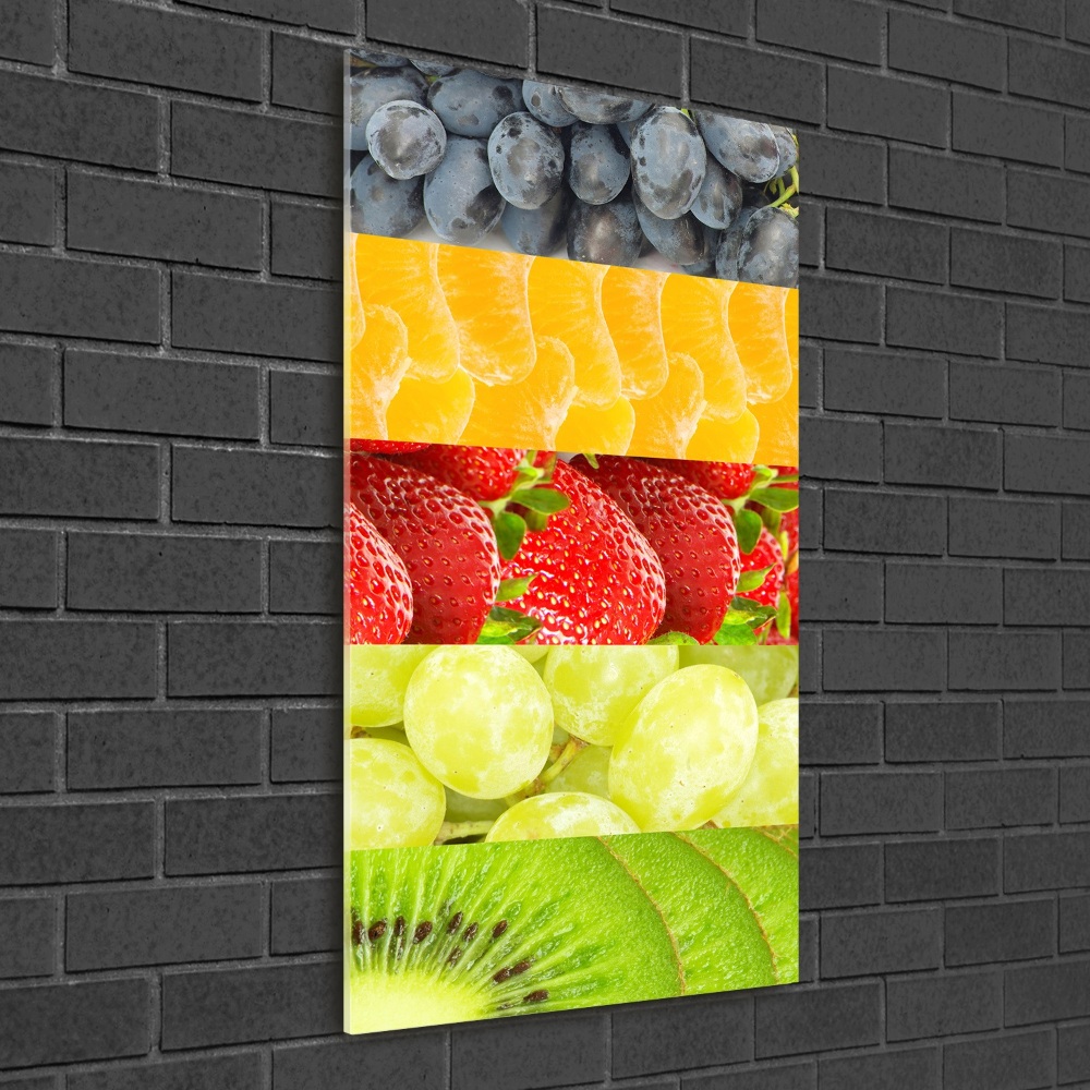 Tableau sur verre acrylique Fruits