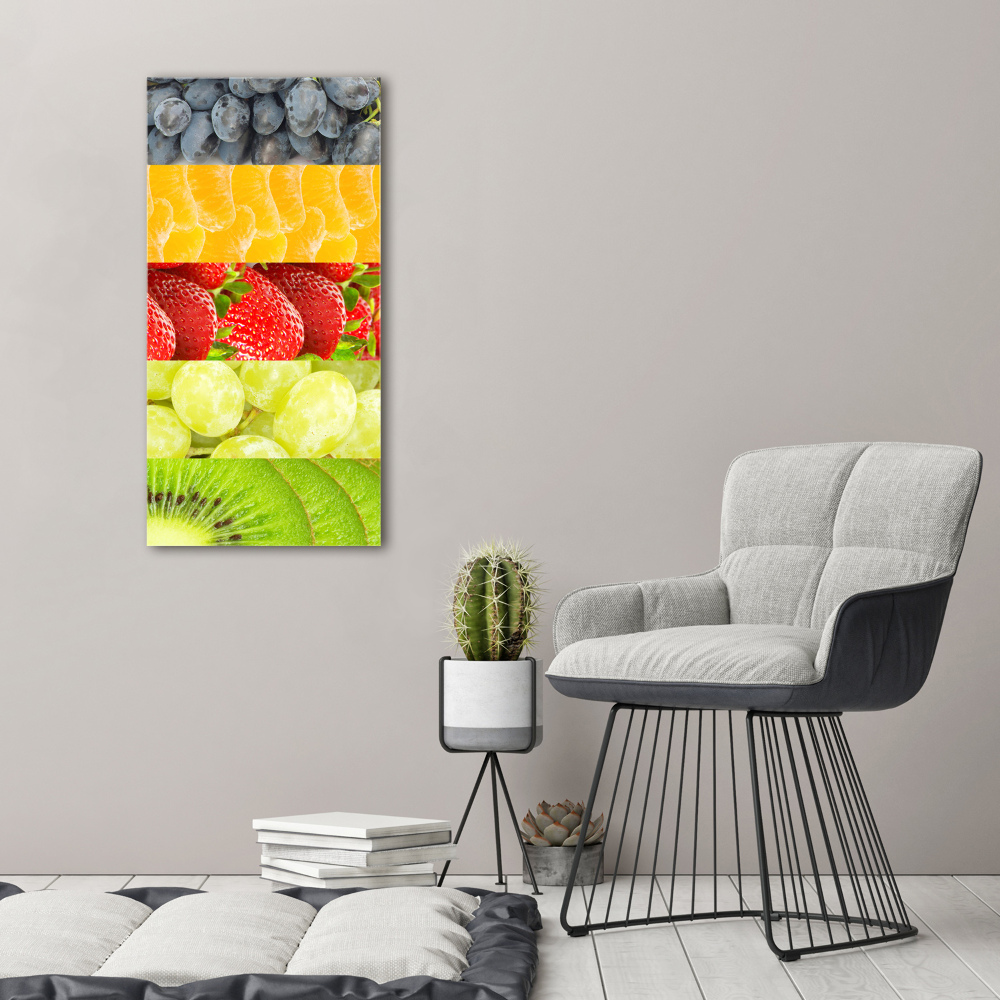 Tableau sur verre acrylique Fruits