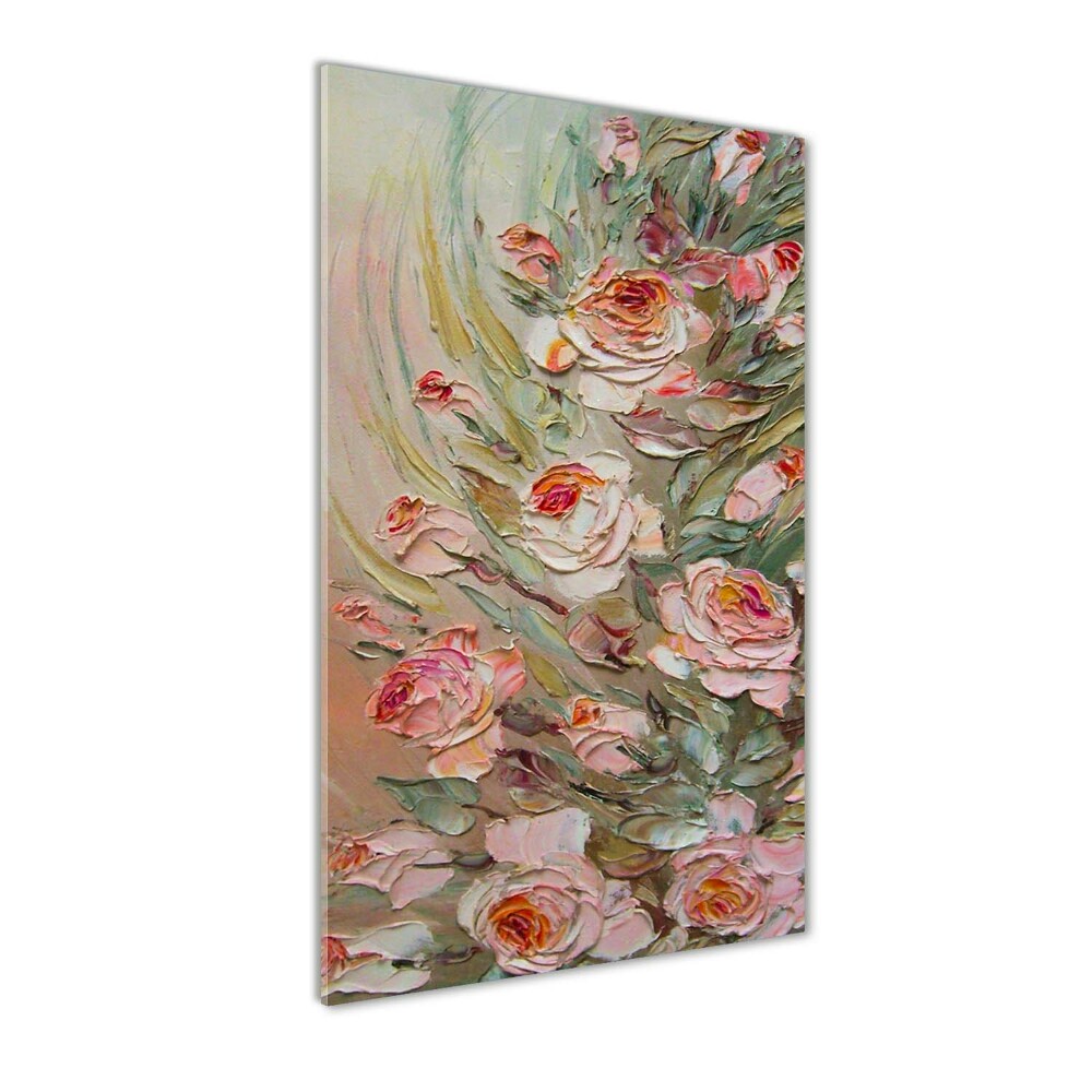 Tableau sur verre acrylique Roses