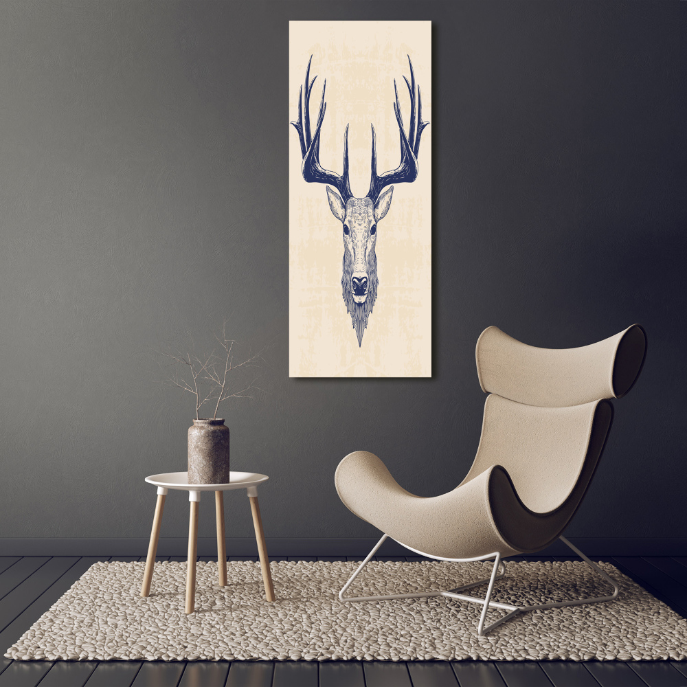 Acrylique tableau Tête de cerf