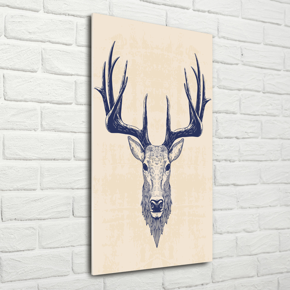 Acrylique tableau Tête de cerf