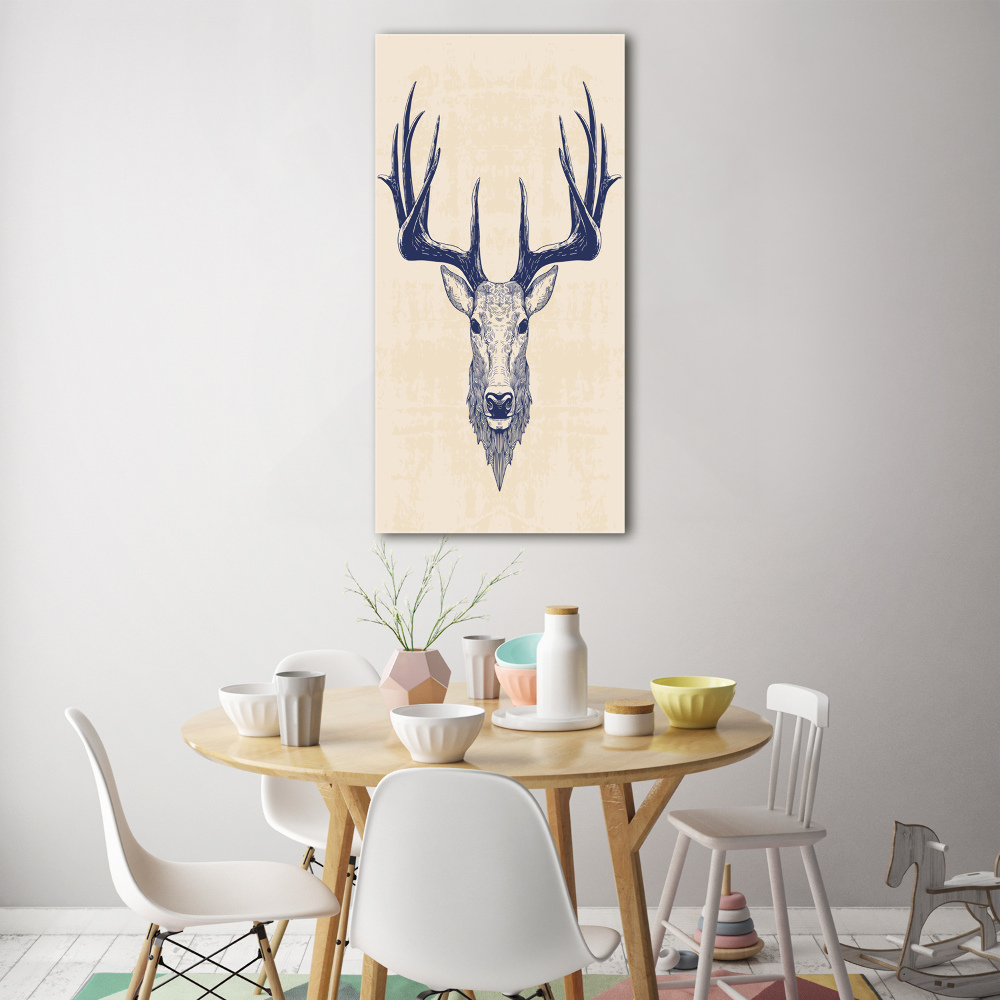 Acrylique tableau Tête de cerf