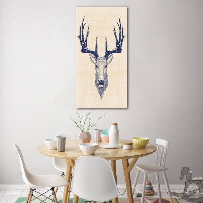 Acrylique tableau Tête de cerf