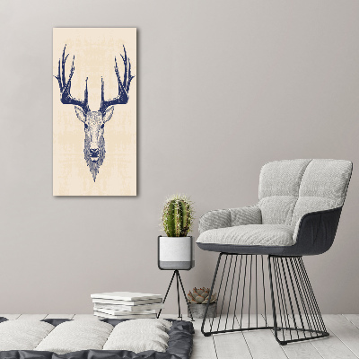 Acrylique tableau Tête de cerf