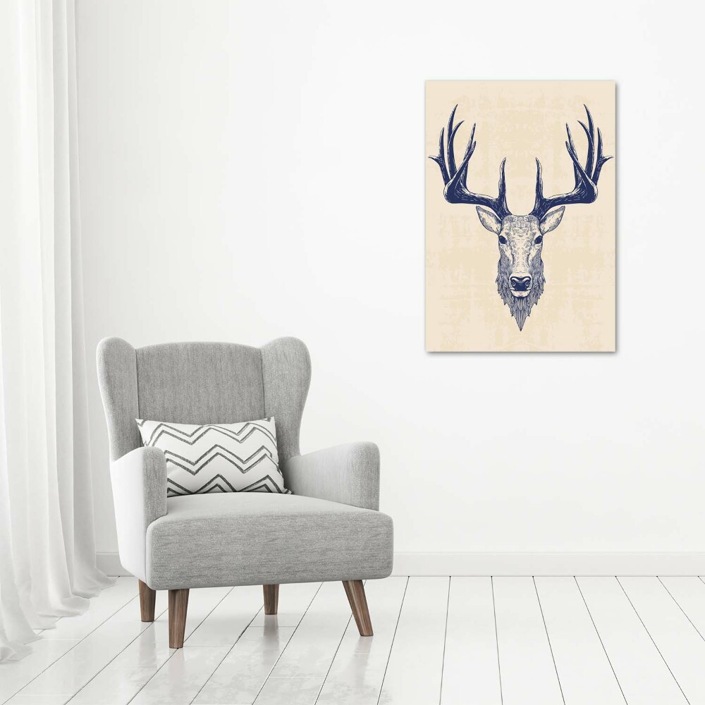 Acrylique tableau Tête de cerf