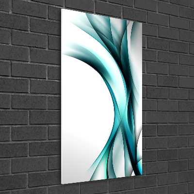 Tableau verre acrylique Vagues abstraites