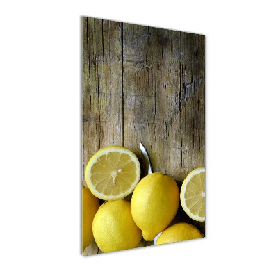 Tableau acrylique Citrons