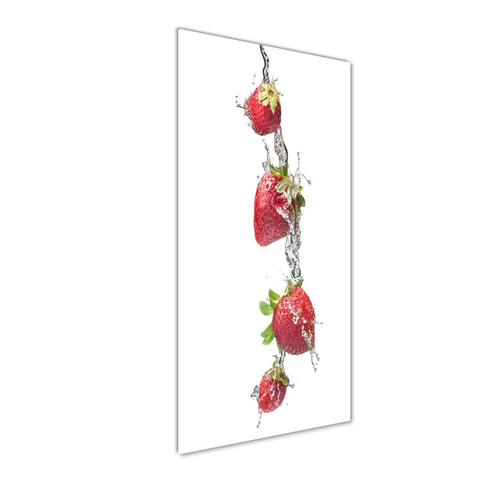 Tableau verre acrylique Les fraises