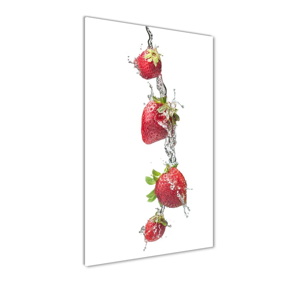 Tableau verre acrylique Les fraises