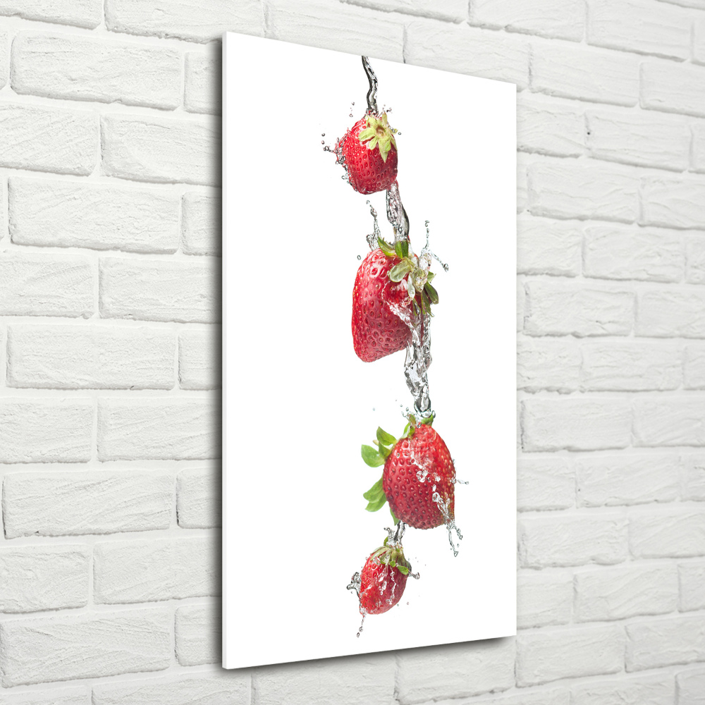 Tableau verre acrylique Les fraises