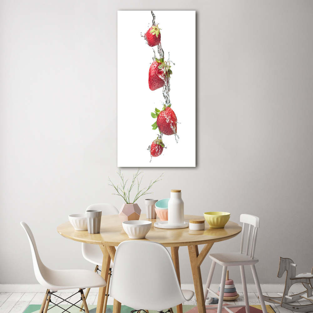 Tableau verre acrylique Les fraises