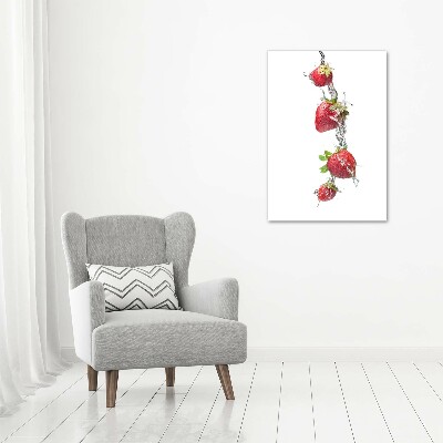 Tableau verre acrylique Les fraises