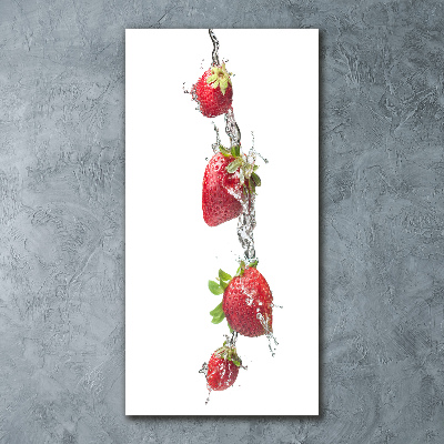 Tableau verre acrylique Les fraises