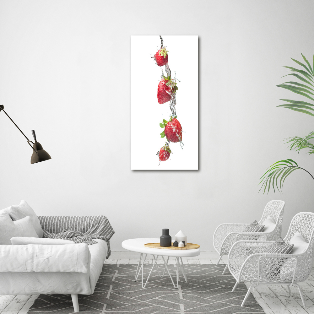 Tableau verre acrylique Les fraises