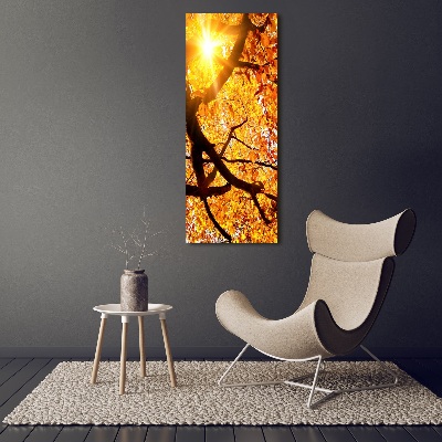 Tableau sur verre acrylique Arbre d'automne