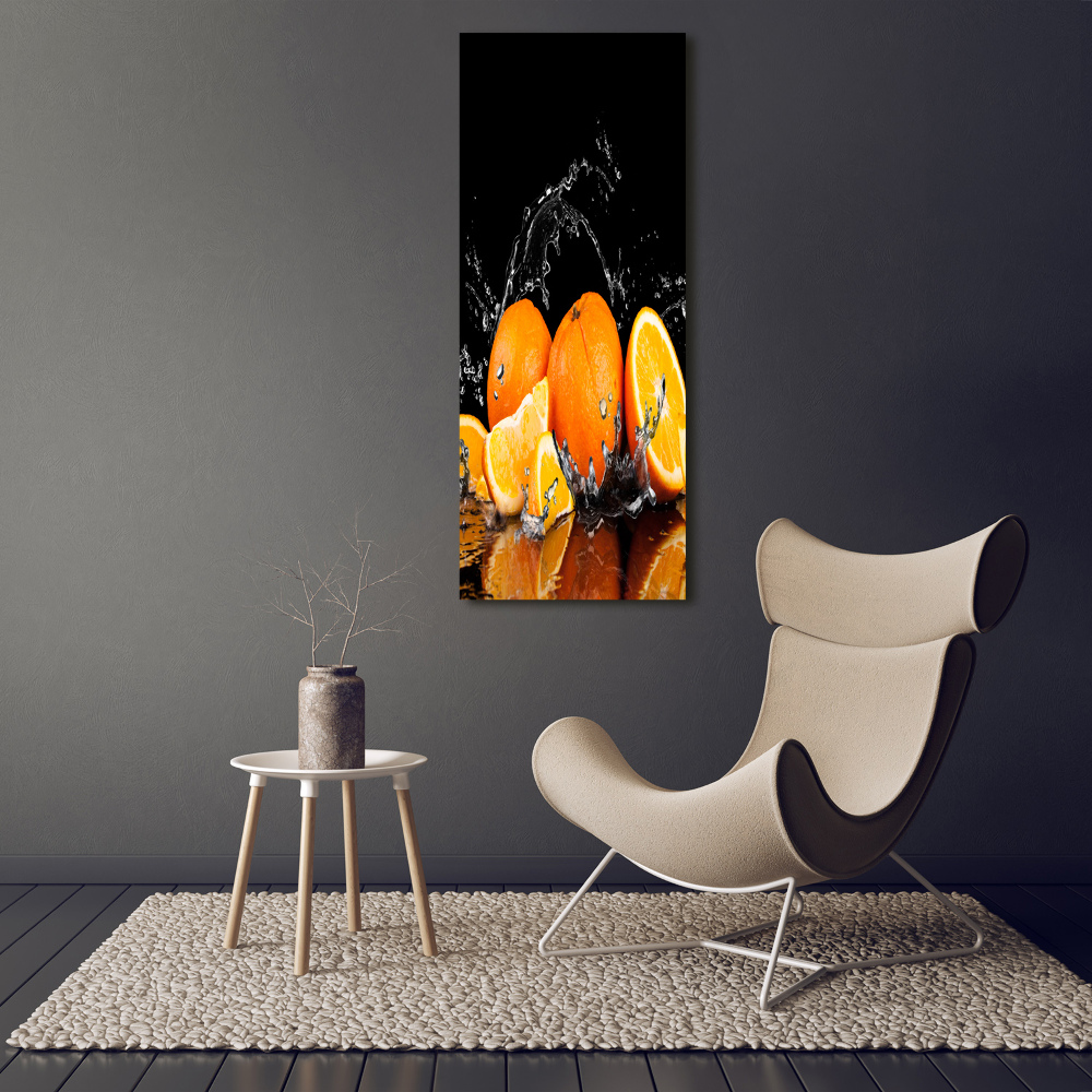 Tableau verre acrylique Oranges fruit