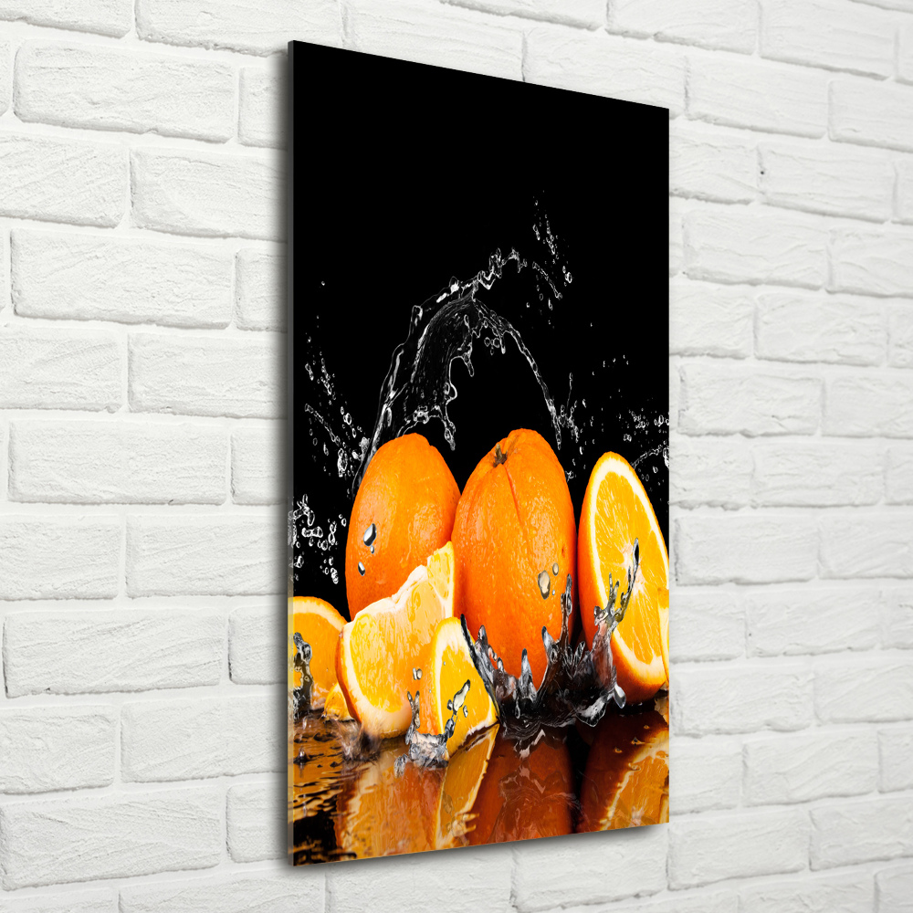 Tableau verre acrylique Oranges fruit