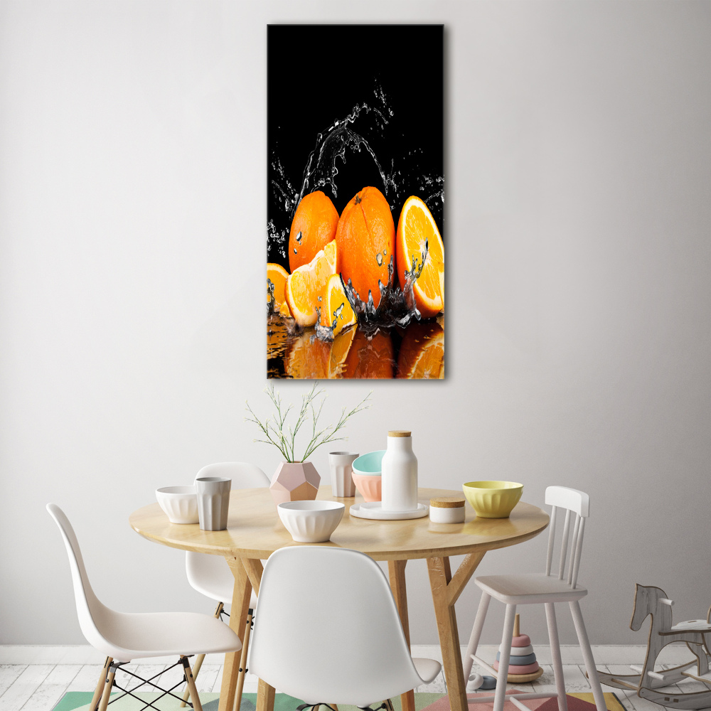 Tableau verre acrylique Oranges fruit