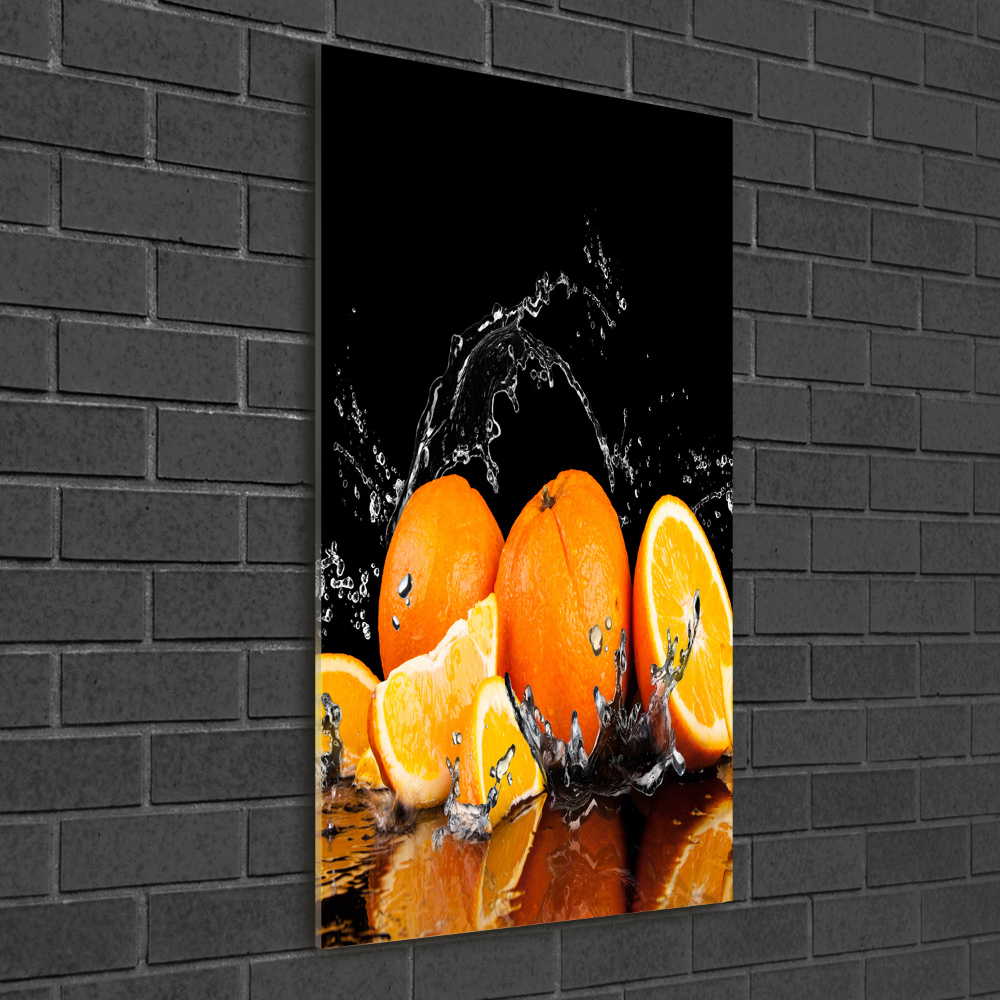 Tableau verre acrylique Oranges fruit