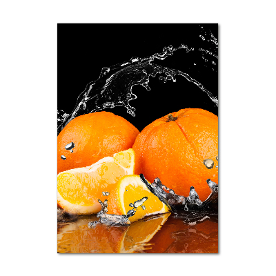 Tableau verre acrylique Oranges fruit