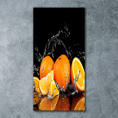 Tableau verre acrylique Oranges fruit