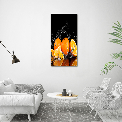 Tableau verre acrylique Oranges fruit