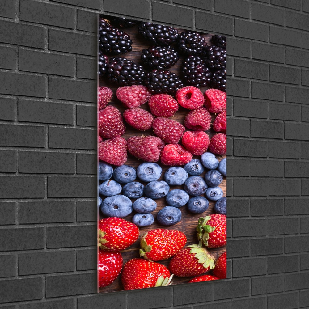 Tableau sur verre acrylique Fruits de forêt