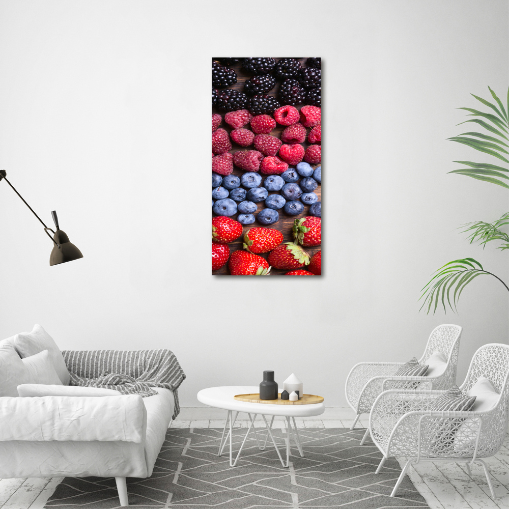 Tableau sur verre acrylique Fruits de forêt