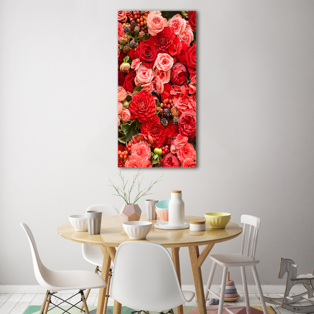 Tableau verre acrylique Bouquet de fleurs