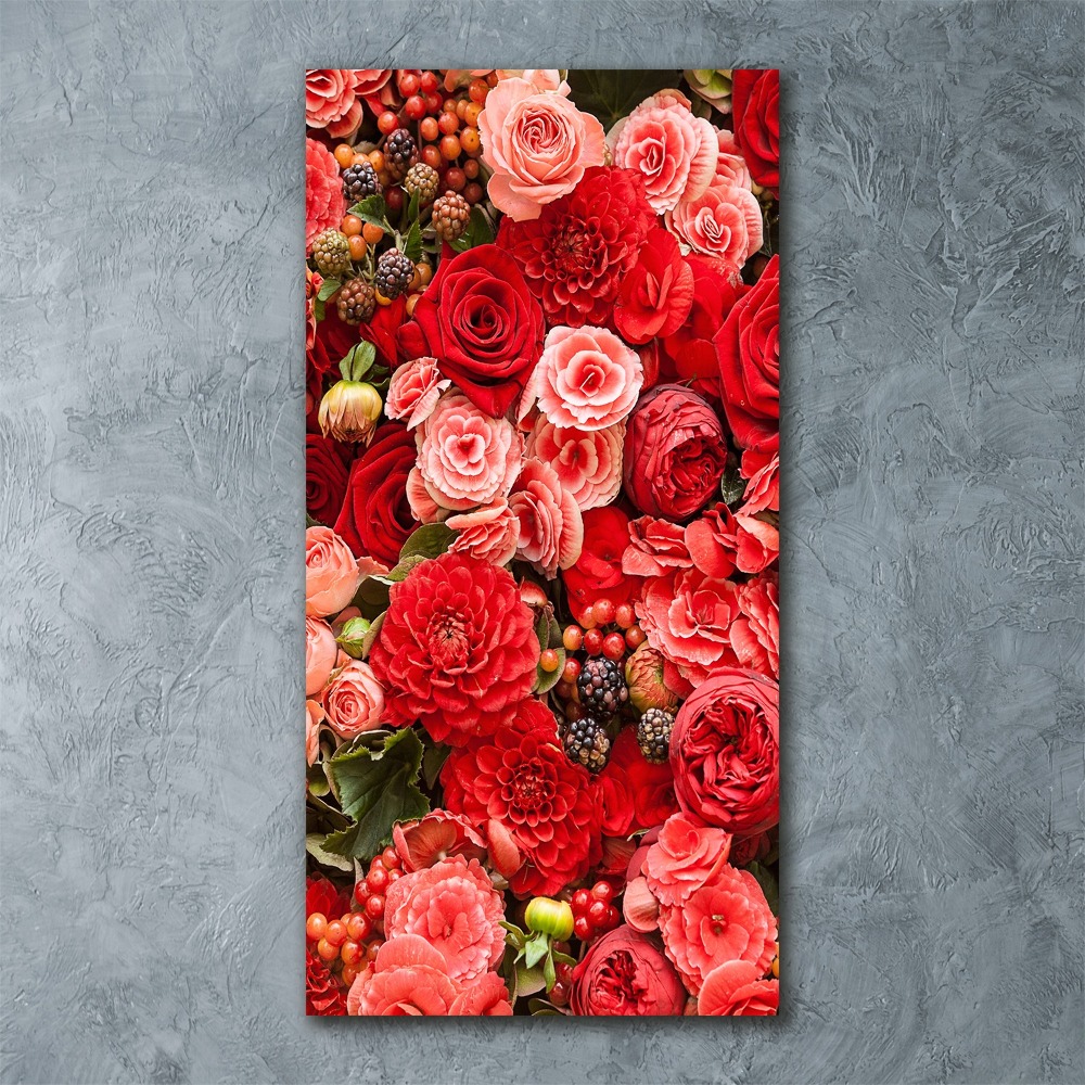 Tableau verre acrylique Bouquet de fleurs