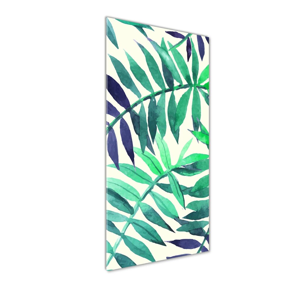 Tableau en acrylique Feuilles tropicales flore