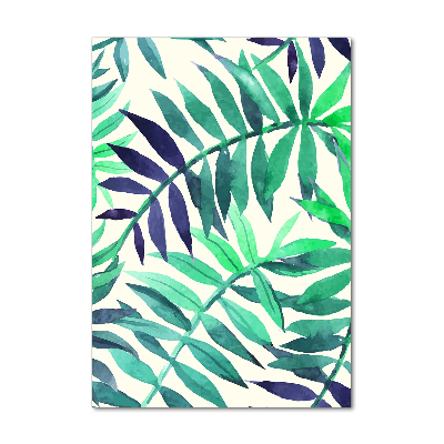 Tableau en acrylique Feuilles tropicales flore