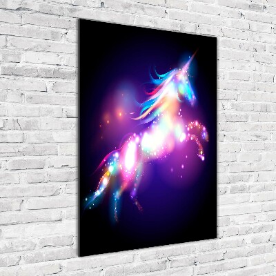 Acrylique tableau Licorne magique