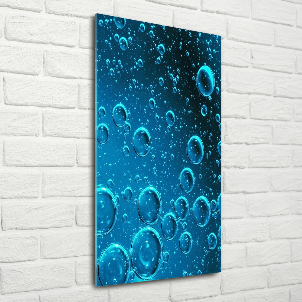 Acrylique tableau Bulles sous l'eau