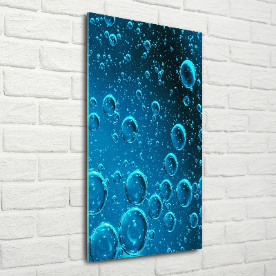 Acrylique tableau Bulles sous l'eau