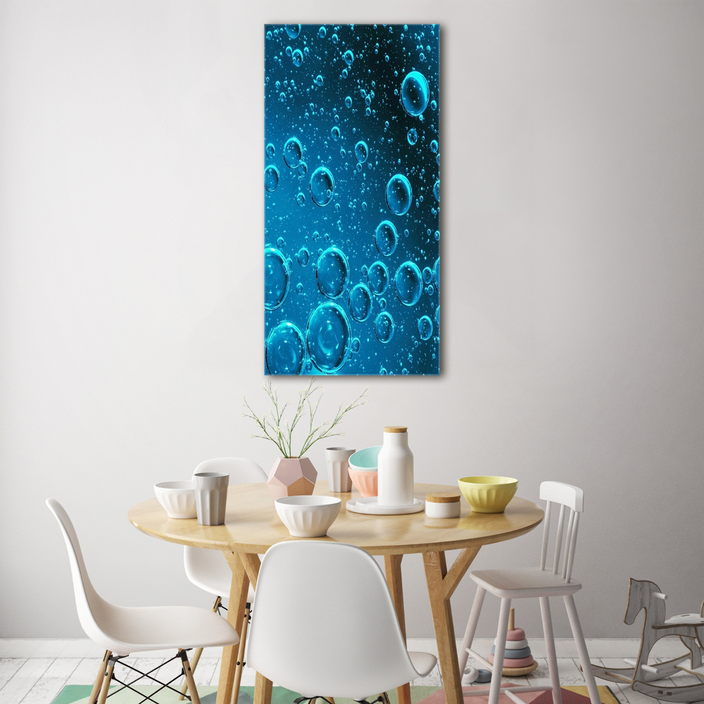 Acrylique tableau Bulles sous l'eau