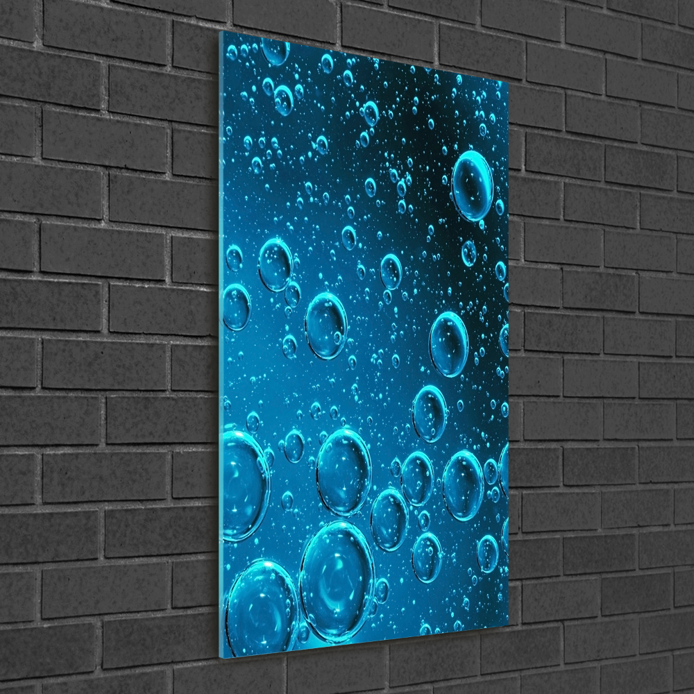 Acrylique tableau Bulles sous l'eau