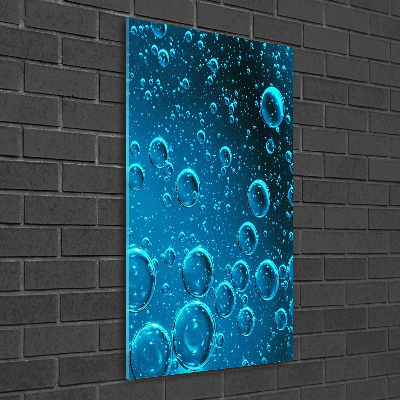 Acrylique tableau Bulles sous l'eau