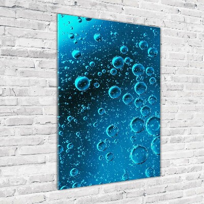 Acrylique tableau Bulles sous l'eau