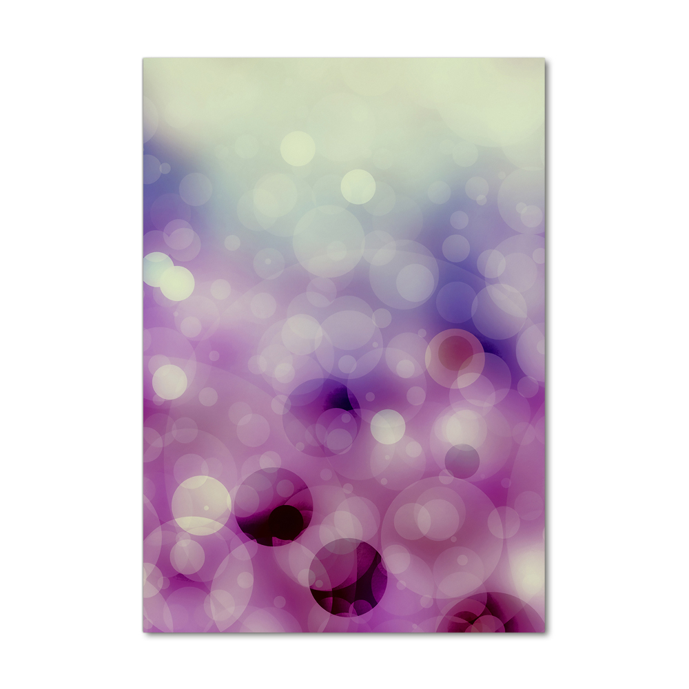 Acrylique tableau Cercles violets