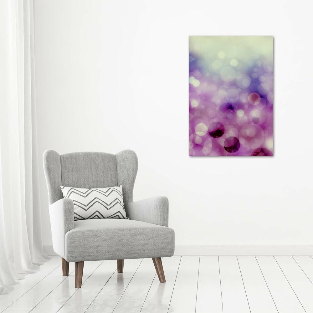 Acrylique tableau Cercles violets