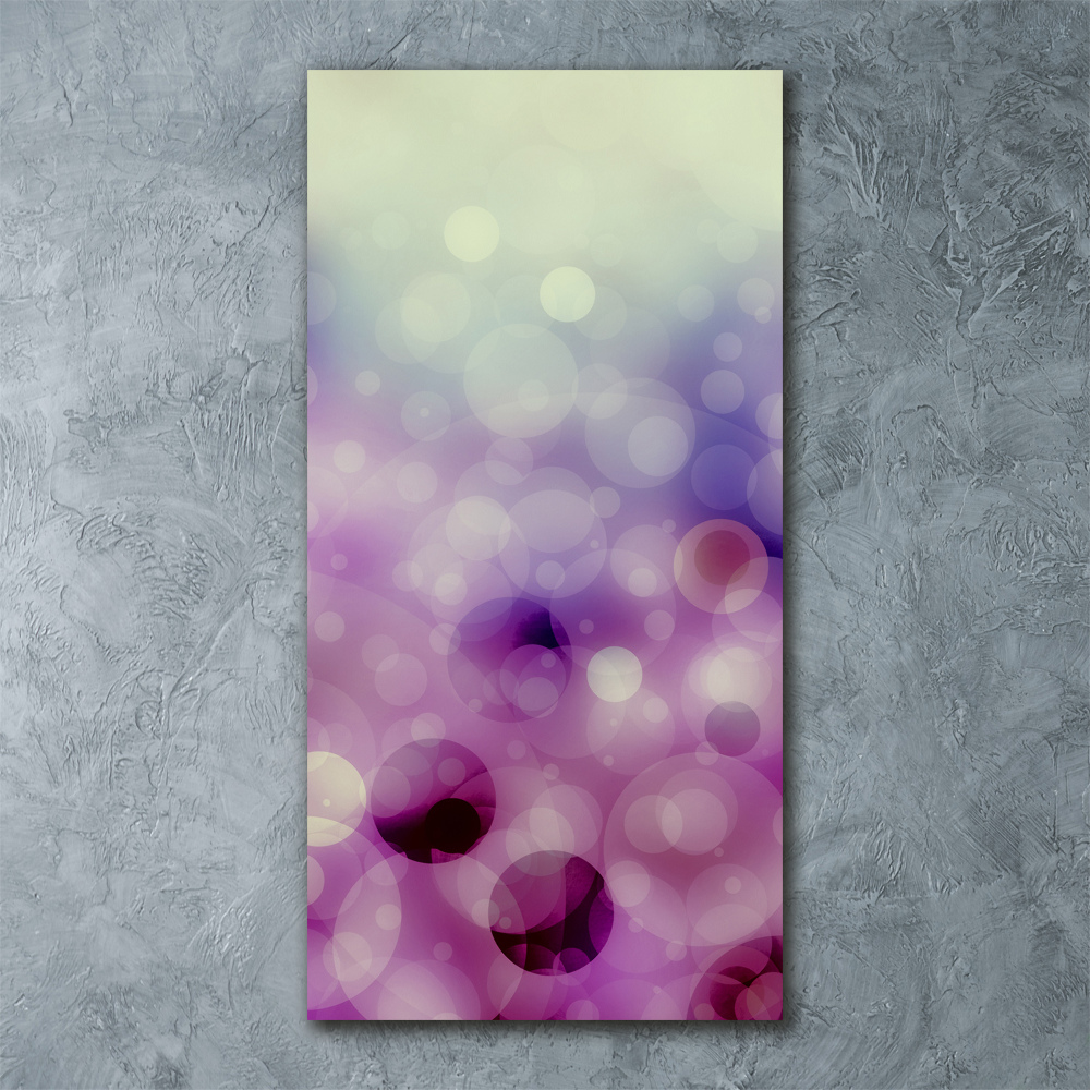 Acrylique tableau Cercles violets