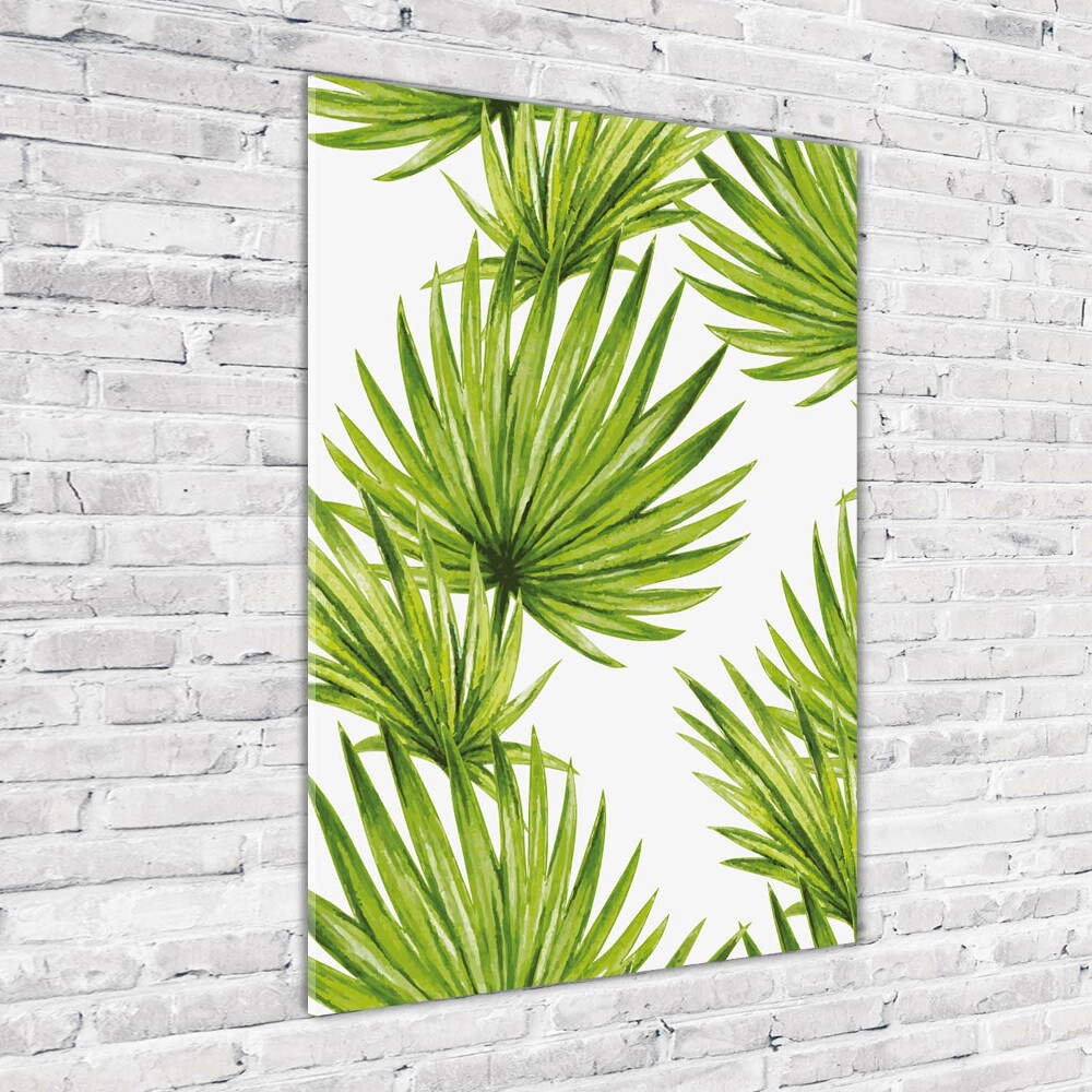 Acrylique tableau Feuilles tropicales