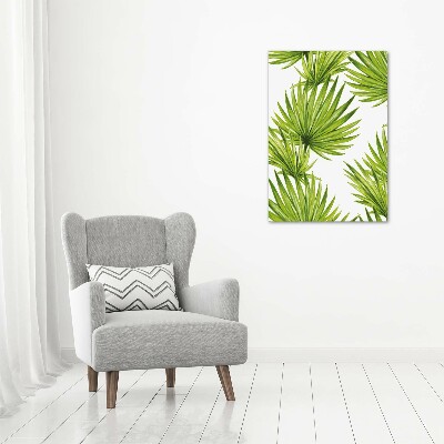 Acrylique tableau Feuilles tropicales