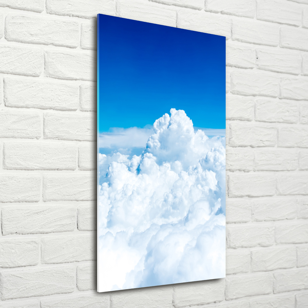 Tableau sur verre acrylique Vol au-dessus des nuages